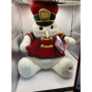 Vtg 1999 Snowden & Friends 20" Musical Plush Stuffed Christmas Snowman WORKS